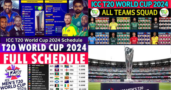 Upcoming World Cup Mens T-20 Match 2024 Schedule